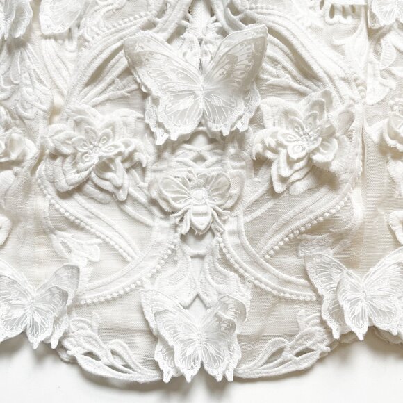 Zimmermann Luminous Embroidered Bodice Natural Size AU 3 US 10 - Picture 6 of 15